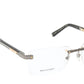 ZILLI Eyeglasses Frame Titanium Acetate Leather France Made ZI 60012 C03