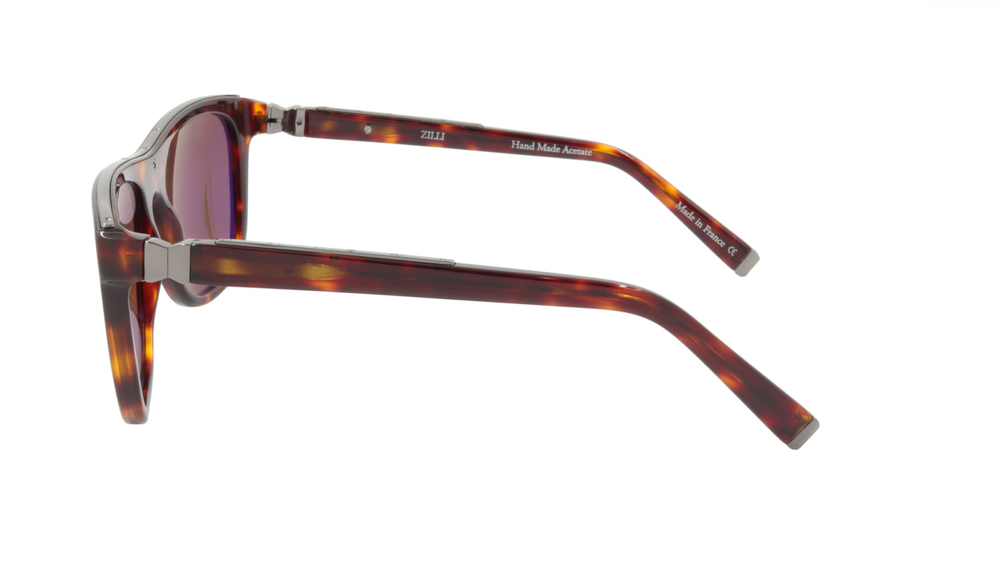 ZILLI Sunglasses Titanium Acetate Polarized France Handmade ZI 65004 C02