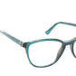 Face A Face Eyeglasses Frame TEORY 2 Col. 2045 Acetate Translucent Duck Blue