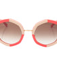 Face A Face Sunglasses Frame CHANCE 2 Col. 5563 Acetate Metal Nude Poppy Checker