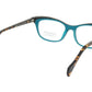 Face A Face Eyeglasses Frame GILDA 2 Col. 3036 Acetate Dark Opaque Turquoise