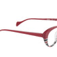 Face A Face Eyeglasses Frame SELMA 1 Col. 3024 Acetate Red Lines and Light