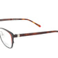 Face A Face Eyewear in a Soft Cateye Shape in Dark Aubergine with a Hint of Red