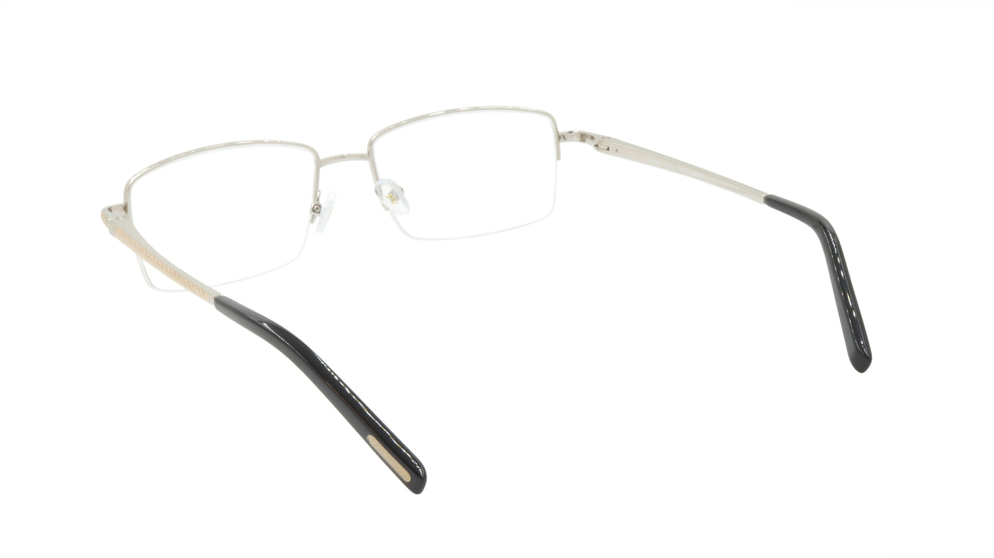 Paul Vosheront Men's Eyeglasses Mix of Gold and Silver Titanium