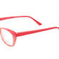 Face A Face Eyewear in Red Stripe and Crystal Transparency