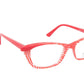 Face A Face Eyewear in Red Stripe and Crystal Transparency