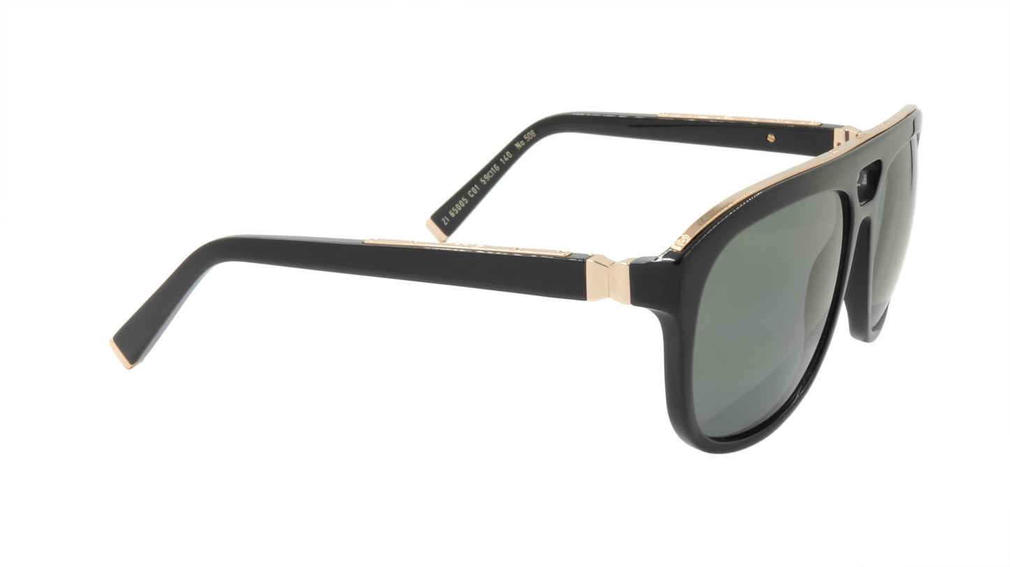 ZILLI Sunglasses Titanium Acetate Polarized France Handmade ZI 65005 C01