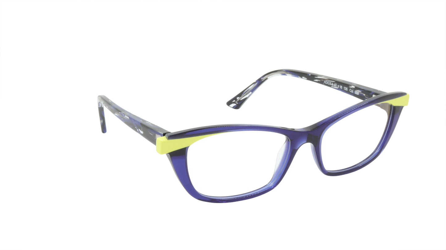 Face A Face Rectangle Eyeglasses in Contemporary Purple Acetate