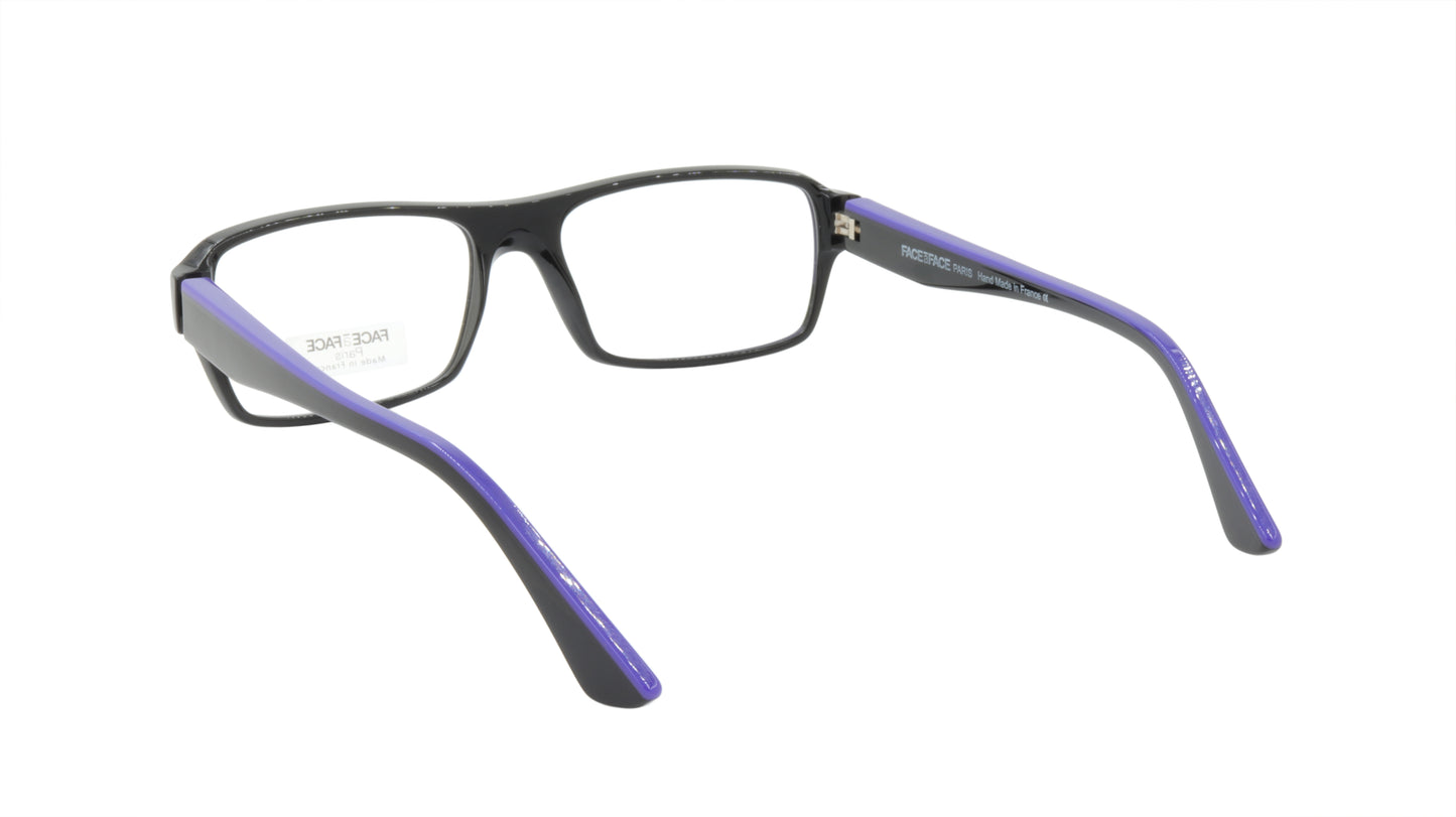 Face A Face Eyeglasses Frame SOLAL 3 Col. 100 Acetate Black Majorell Blue