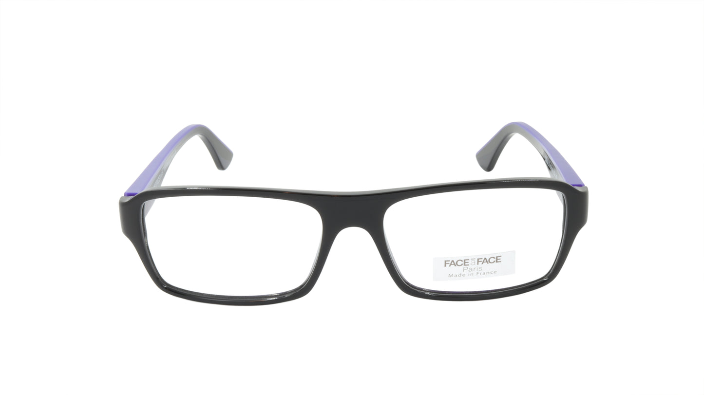 Face A Face Eyeglasses Frame SOLAL 3 Col. 100 Acetate Black Majorell Blue