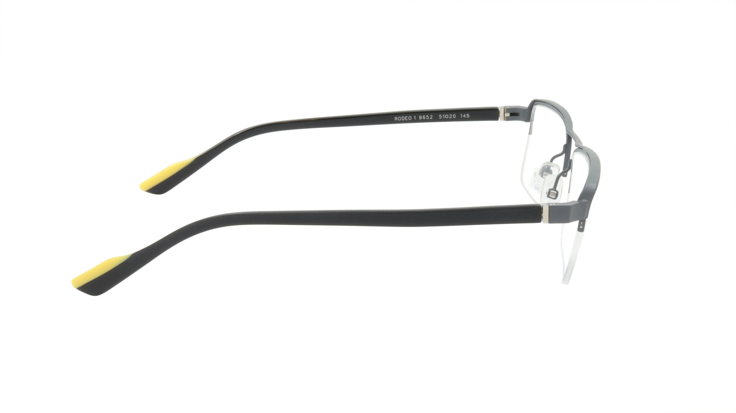 Face A Face Eyeglasses Frame RODEO 1 Col. 9652 Acetate Metal Black Yellow