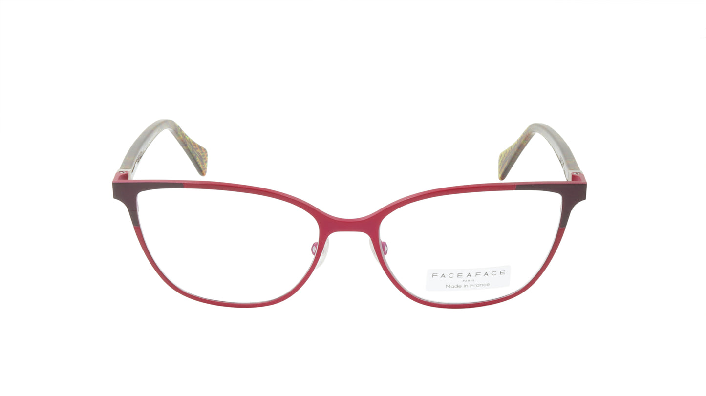 Face A Face Eyeglasses Frame SANDS 1 Col. 9298 Acetate Metal Raspberry Pink