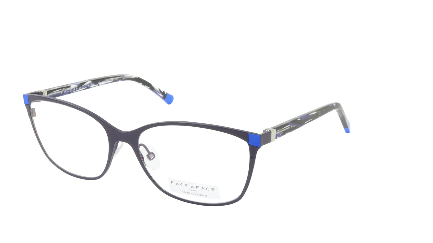 Face A Face Eyeglasses Frame MICCA 3 Col. 9440 Acetate Metal Matte Dark Violet