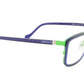 Face A Face Eyeglasses Frame VIGGO 1 Col. 9274 Acetate Metal Fluo Green Ink Blue