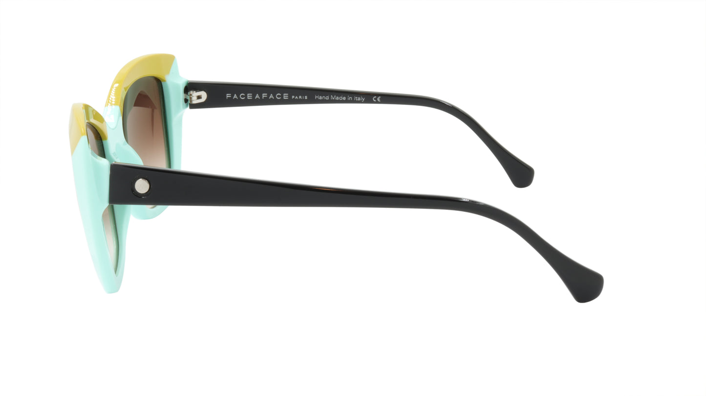 Face A Face Sunglasses Frame SPICY 2 Col. 2263 Acetate Camoflauge Mint Green