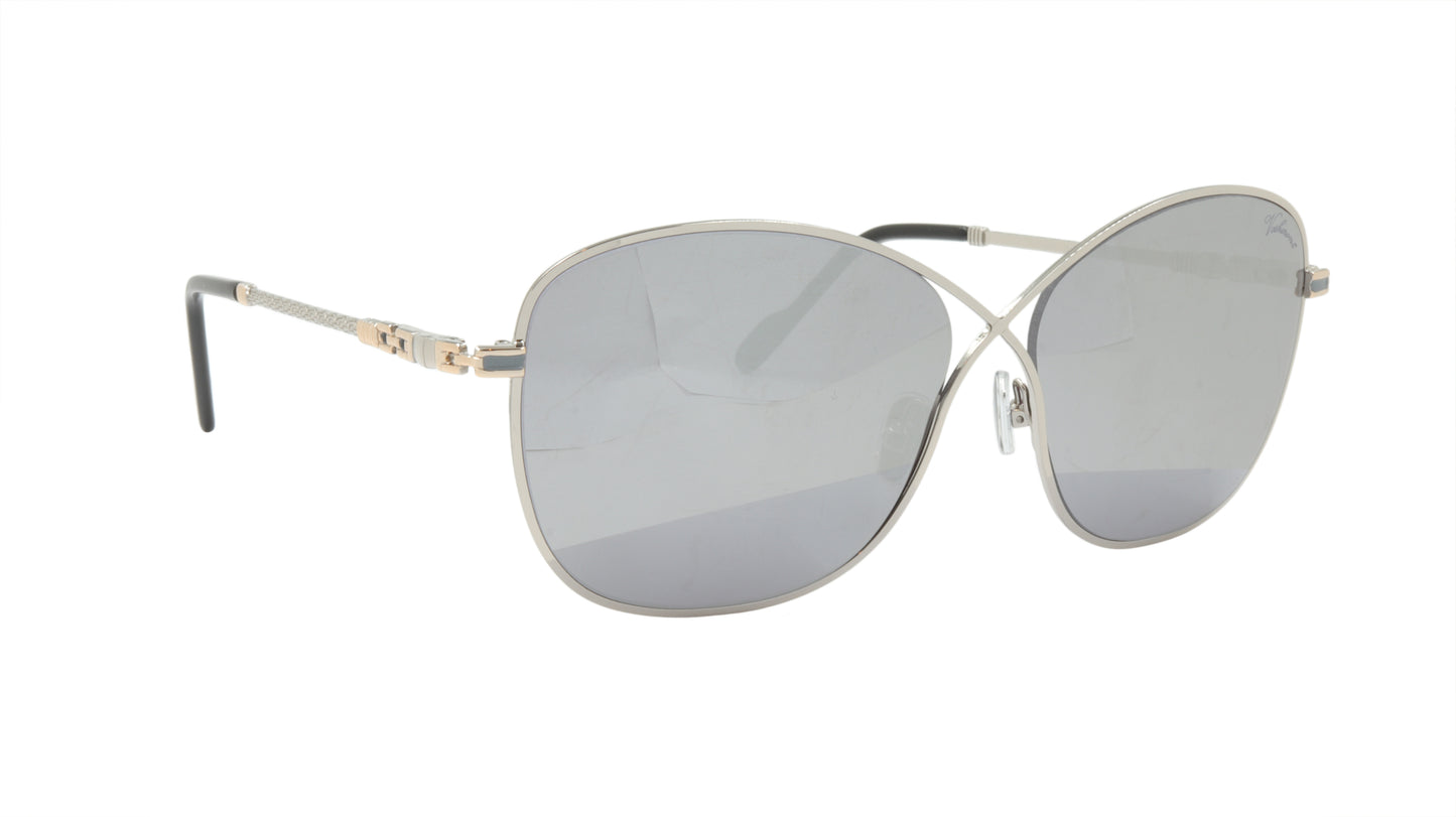 Paul Vosheront Sunglasses Gold Plated Metal Acetate Mirror Italy PV394S C2