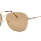Paul Vosheront Sunglasses Gold Plated Metal Acetate Mirror Italy PV394S C1