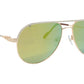 Paul Vosheront Sunglasses Gold Plated Metal Acetate Mirror Italy PV395S C1