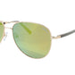 Paul Vosheront Sunglasses Gold Plated Metal Horn Acetate Mirror Italy PV392S C1