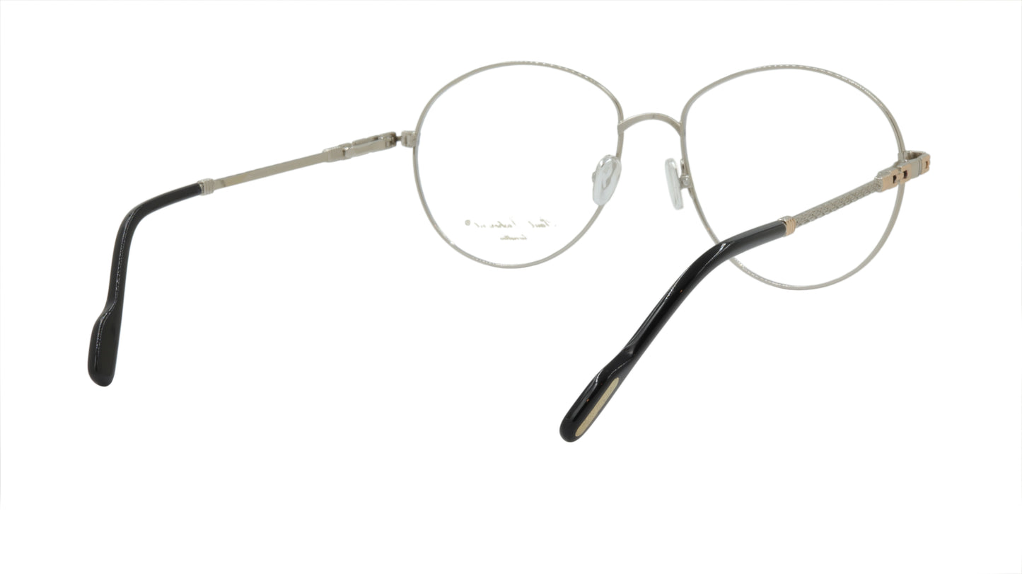 Paul Vosheront Rounded Silver Acetate Optical Frame PV383 C2