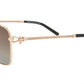 Paul Vosheront Sunglasses Gold Plated Metal Acetate Polarized Italy PV3439S C2