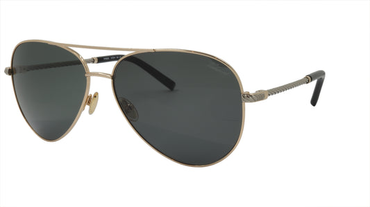Paul Vosheront Sunglasses Gold Plated Metal Acetate Polarized Italy PV602S C1