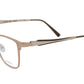 GOLD & WOOD Eyewear with Titanium Rose Gold with White and Brown Accents