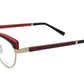 GOLD & WOOD Eyewear with Red Wood Accented in Gold