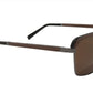 GOLD & WOOD Sunglasses Accented in Brown Wood and Gun Metal Black