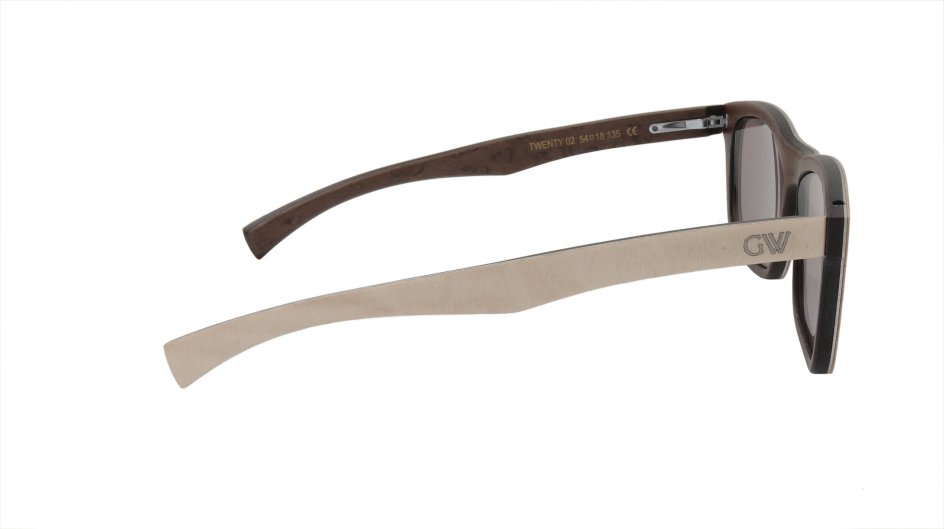 Gold & Wood Sunglasses Made in Luxembourg of Specialty Wood and Metal