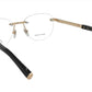 ZILLI Eyeglasses Frame Titanium Acetate Gold Black France Made ZI 60035 C04