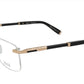 ZILLI Eyeglasses Frame Titanium Acetate Leather France Made ZI 60040 C01