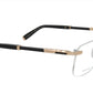 ZILLI Eyeglasses Frame Titanium Acetate Leather France Made ZI 60040 C01