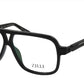 ZILLI Eyeglasses Frame Titanium Acetate Black France Made ZI 60019 C04
