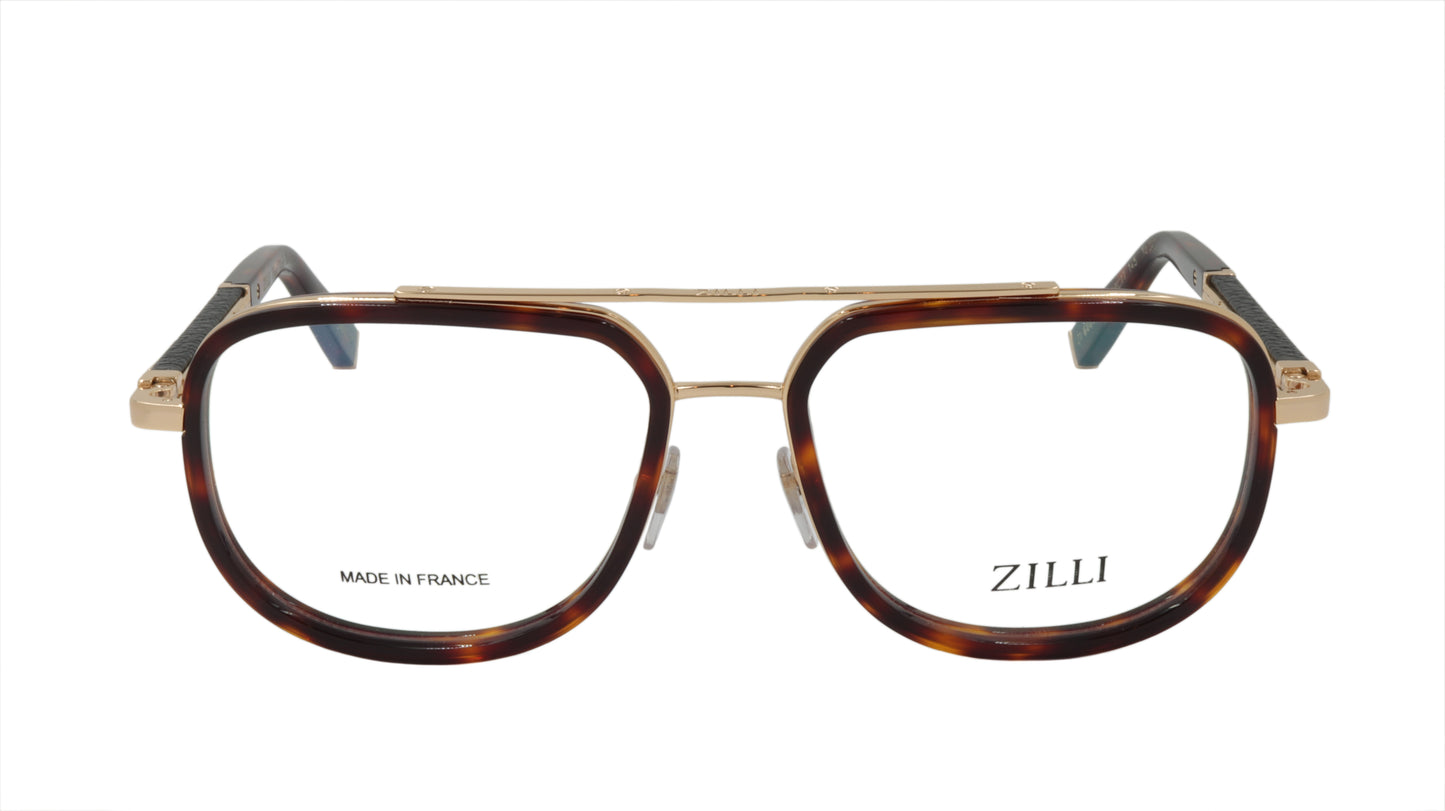 ZILLI Eyeglasses Frame Titanium Acetate Black Gold France Made ZI 60021 C03