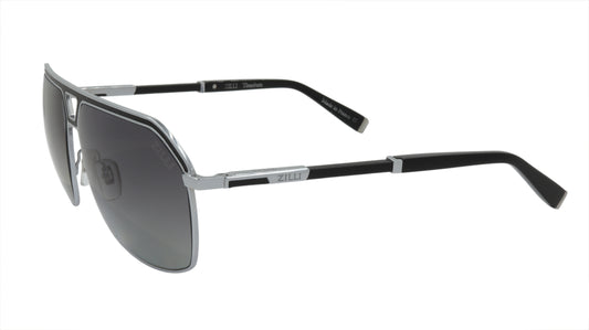ZILLI Sunglasses Titanium Acetate Leather Polarized France Handmade ZI 65049 C03