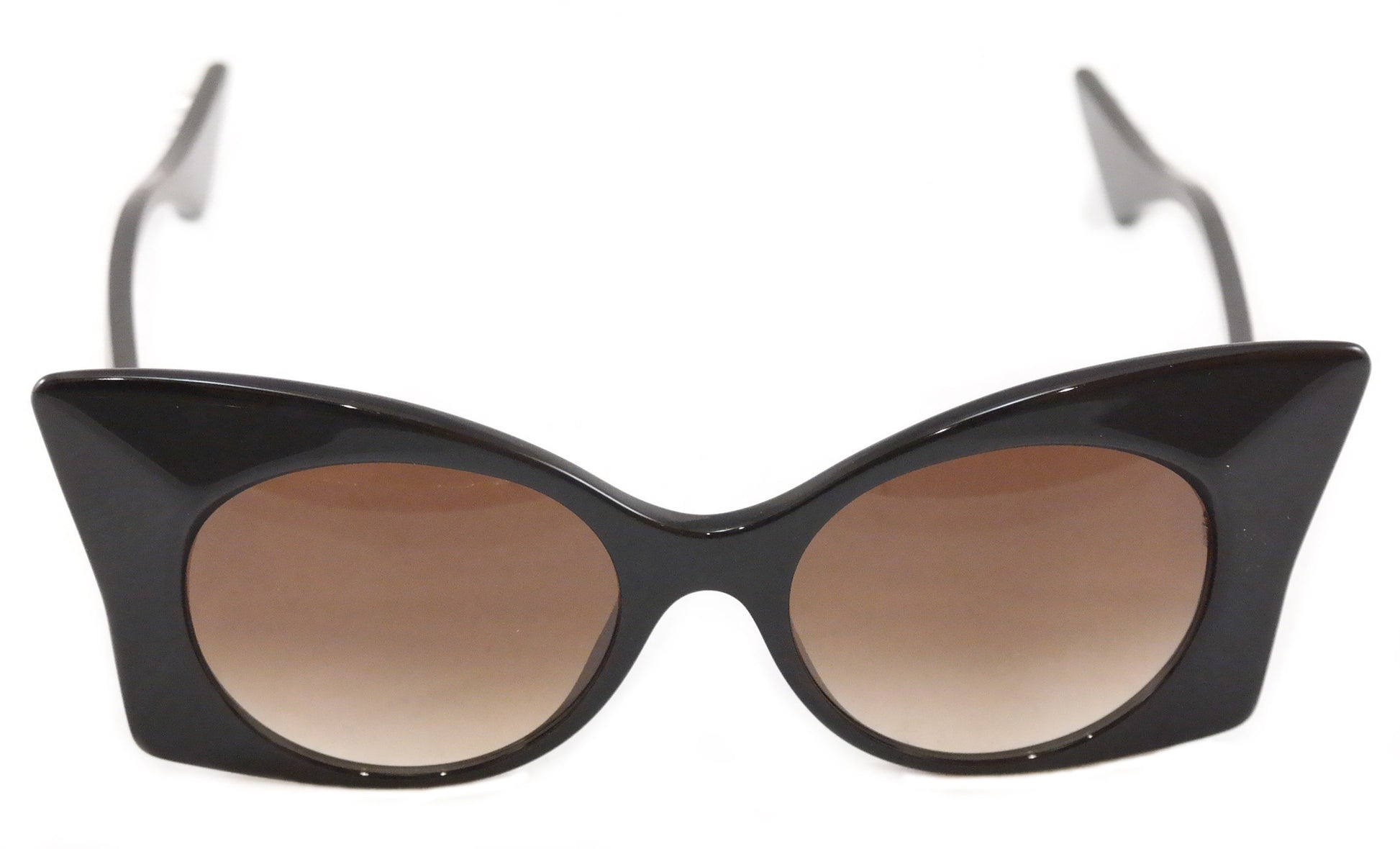 Face A Face Sunglasses Punk Her 4 100 Black Satin Plastic Italy Hand Made Rare - Frame Bay