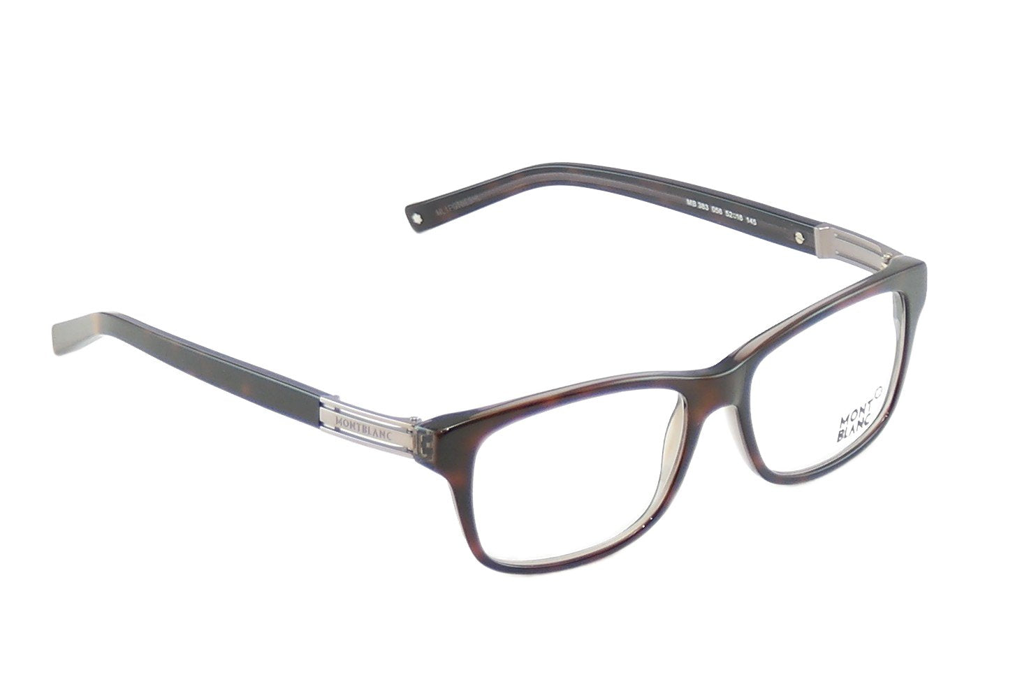 Mont Blanc Eyeglasses Frame MB383 056 Dark Havana Plastic Italy