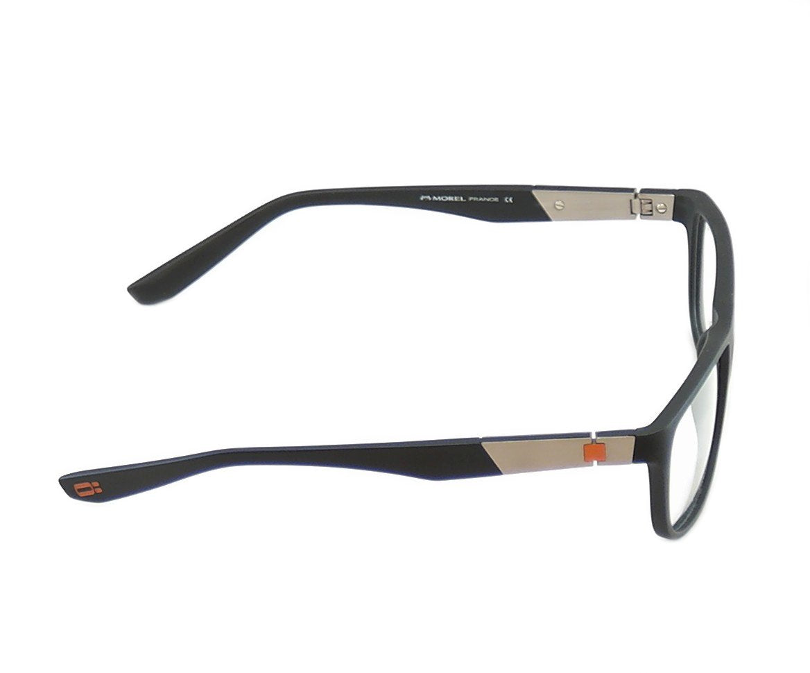OGA Morel Eyeglasses Frame 71970 NG031 Matte Black Plastic France Made 57-19-140 - Frame Bay