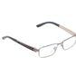 OGA Morel Eyeglasses Frame 74110 GN023 Dark Gray Plastic Metal France 53-17-140 - Frame Bay