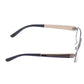 OGA Morel Eyeglasses Frame 74110 GN023 Dark Gray Plastic Metal France 53-17-140 - Frame Bay