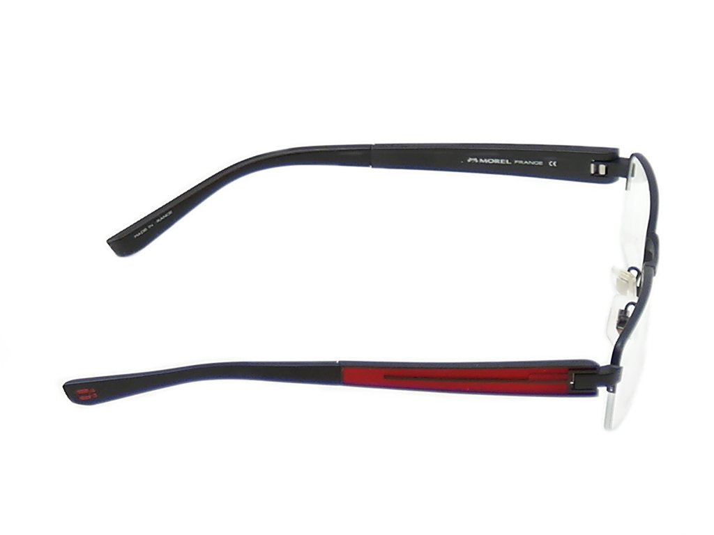 OGA Morel Eyeglasses Frame 74140 NR050 Matte Black Plastic Metal France Made - Frame Bay
