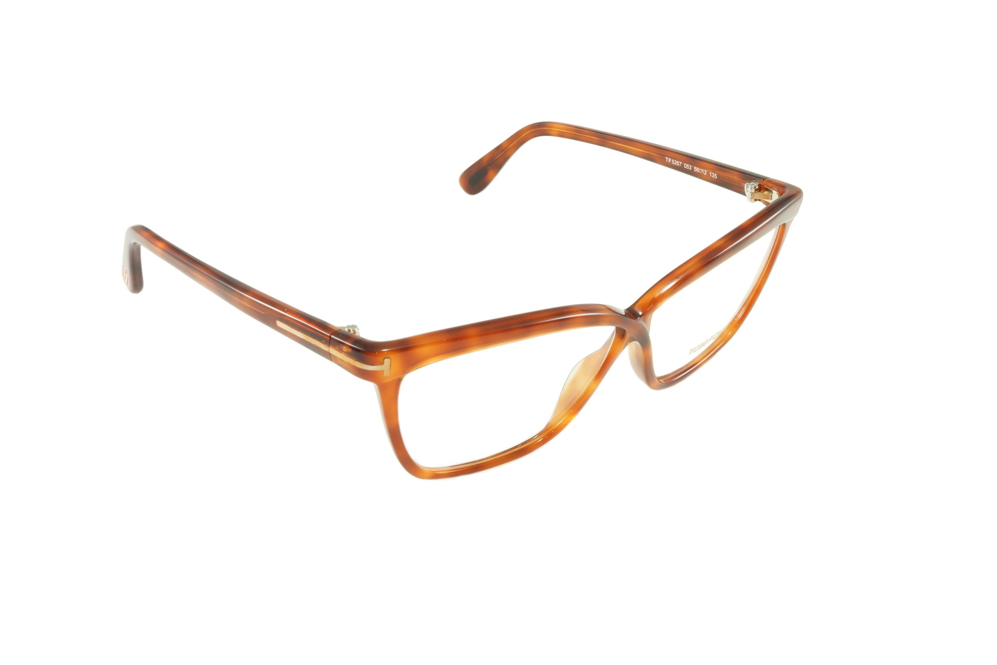 Tom Ford Eyeglasses Frame TF5267 053 Light Havana Brown Italy Made - Frame Bay