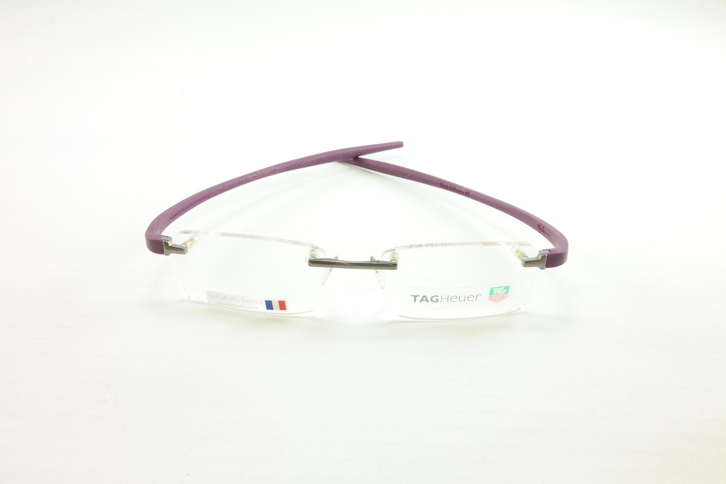 Tag Heuer Eyeglasses Frame Reflex 3110 017 Titanium Purple France 53-16-140, 28 - Frame Bay