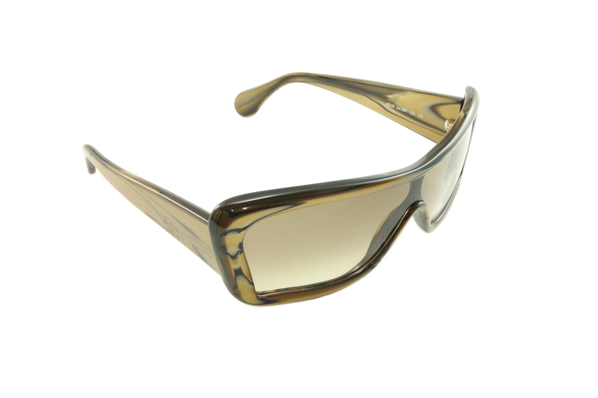 John Galliano New Sunglasses Frame JG04 033P Acetate Light Brown Italy - Frame Bay