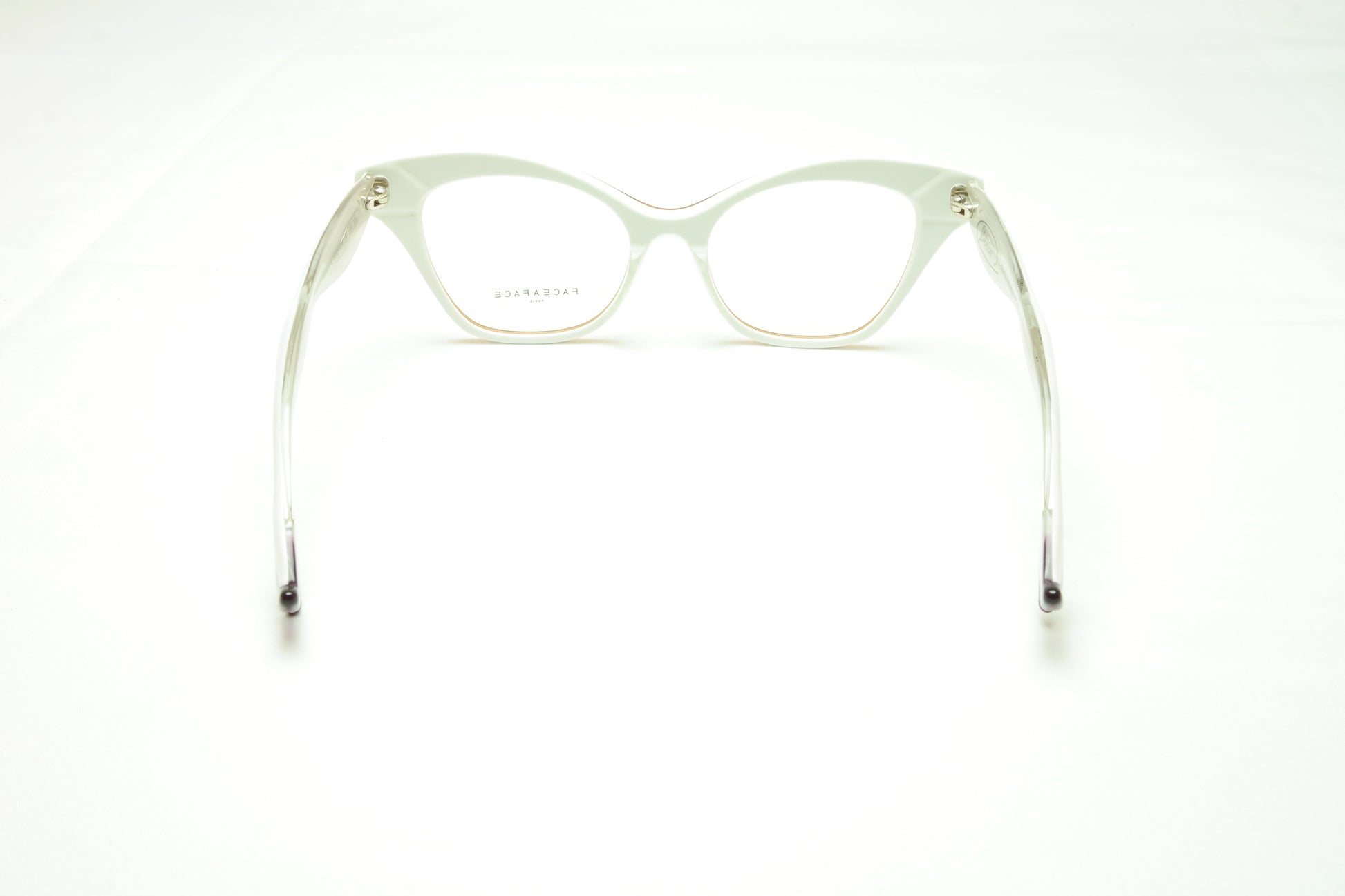 Face A Face Bocca 4 208 Eyeglasses Frame Praline White Italy Hand Made - Frame Bay