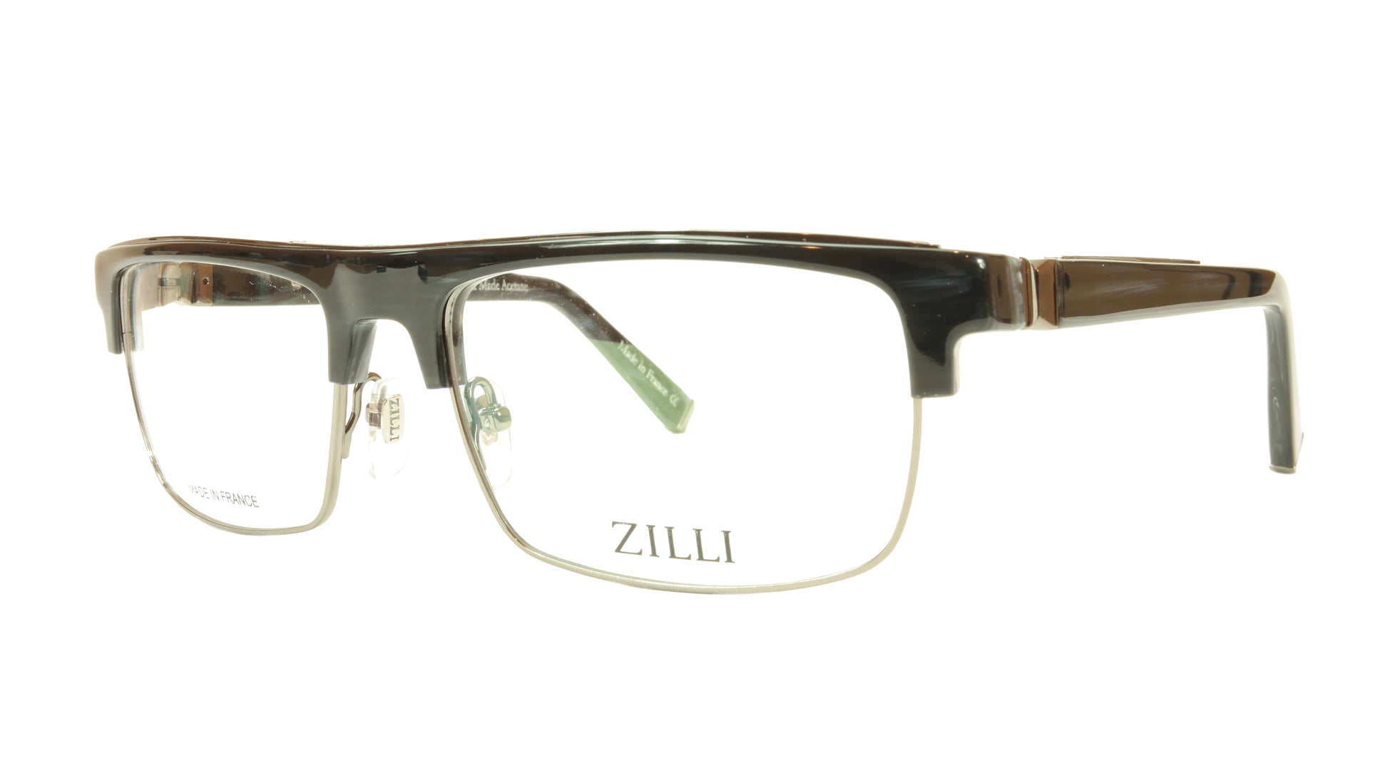 ZILLI Eyeglasses Frame Acetate Titanium France Hand Made ZI 60005 C03 - Frame Bay