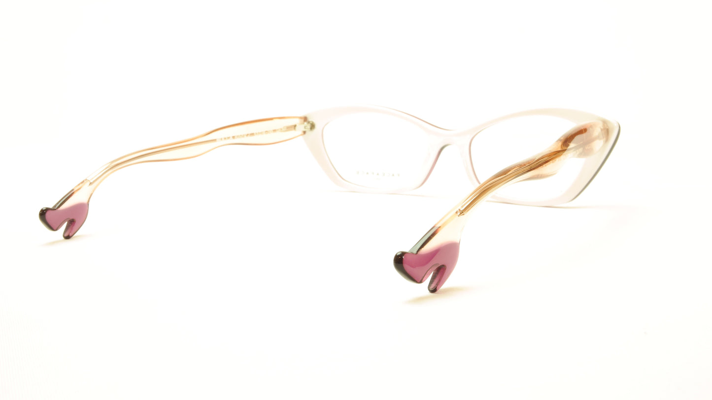 Face A Face Bocca Rock 2 Col. 501 Violet White Eyeglasses Italy Made - Frame Bay