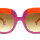 Face A Face Sunglasses Frame BOCCA Lova 1 4026 Acetate Fuschia Orange Italy Made - Frame Bay