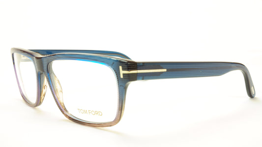 Tom Ford Eyeglasses Frame TF5320 092 Acetate Blue Brown Italy 56-15-145 - Frame Bay